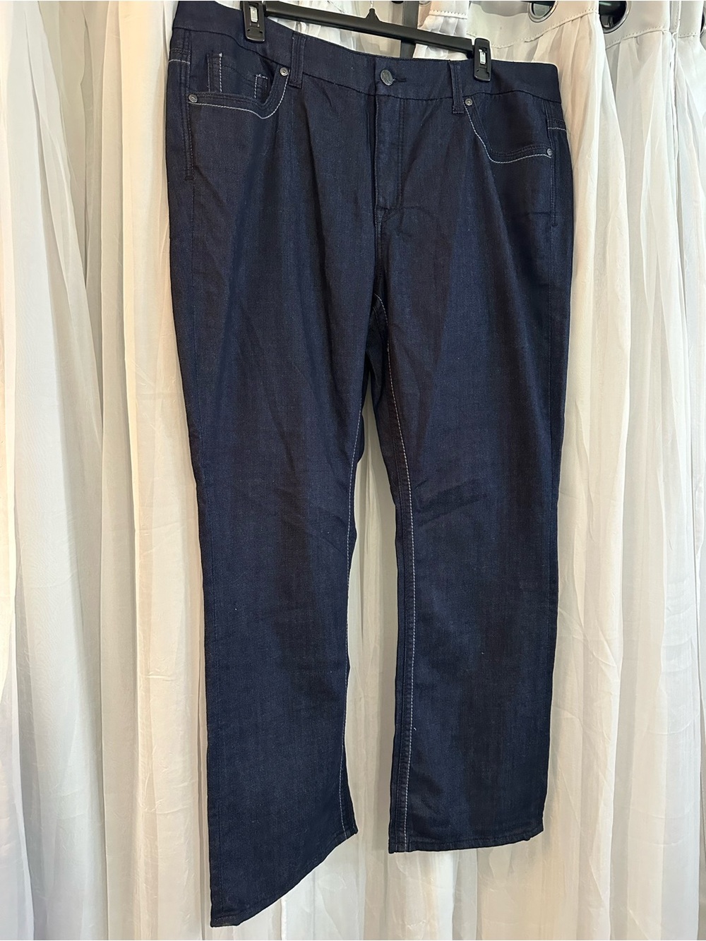 Seven 7 Melissa McCarthy Dark Blue Relaxed Fit Jeans